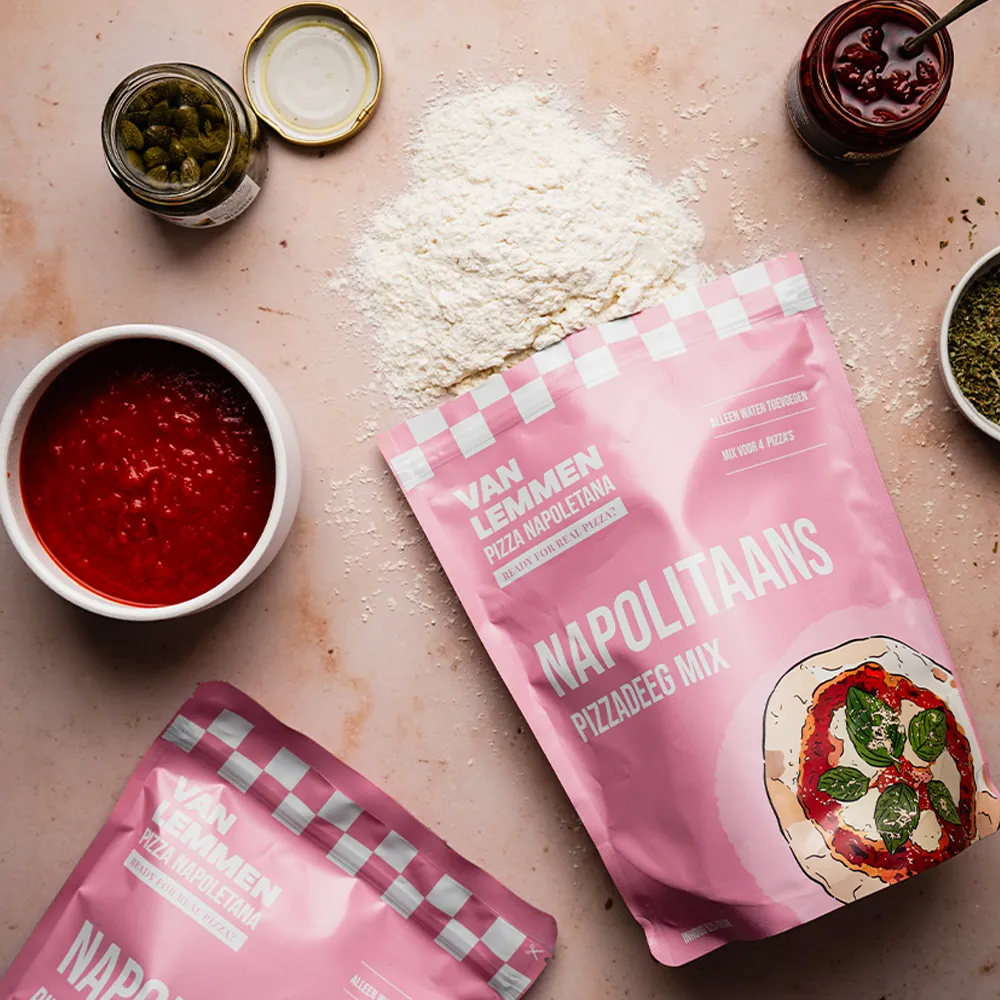 Van Lemmen Pizzadeegmix Napolitaans 625 Gr