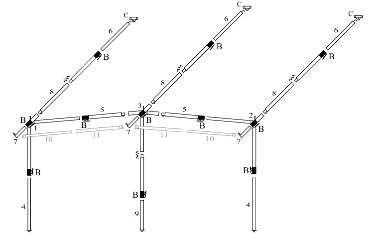 Dorema Frame Alu 28mm/250-300 06-09 EG LF Tbv Pres/Diamond/Mon