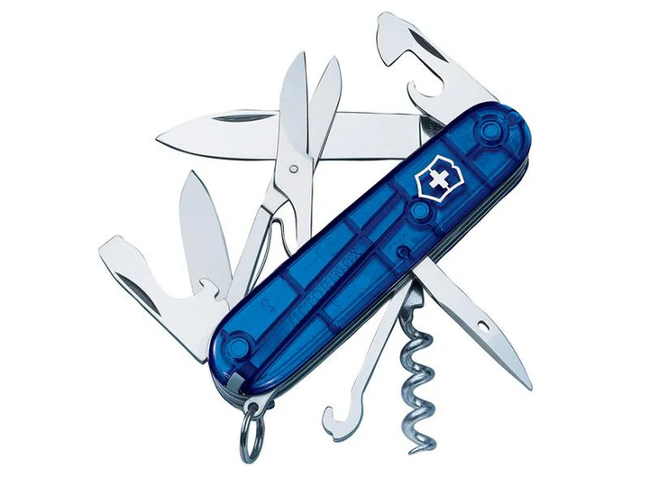Victorinox Swiss Army Zakmes Climber, 14 Functies, Blauw, Blister