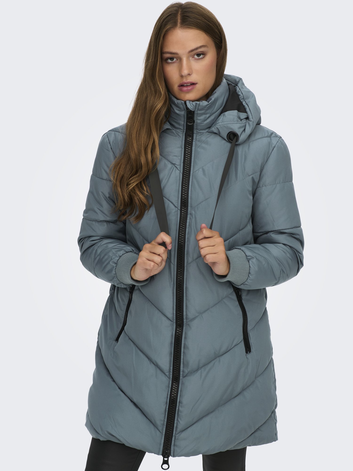 Jacqueline DE Yong Skylar Padded Hood Jas Dames