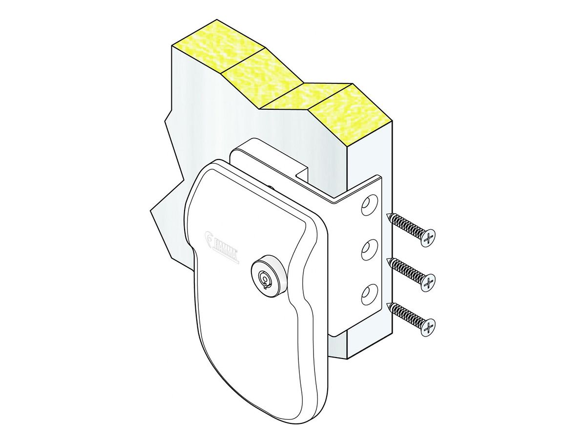 Fiamma Safe Door Frame 3 White