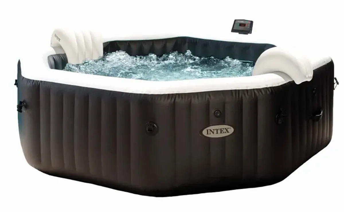 Intex 6-Person Onyx Black Octagon Combo Spa Set
