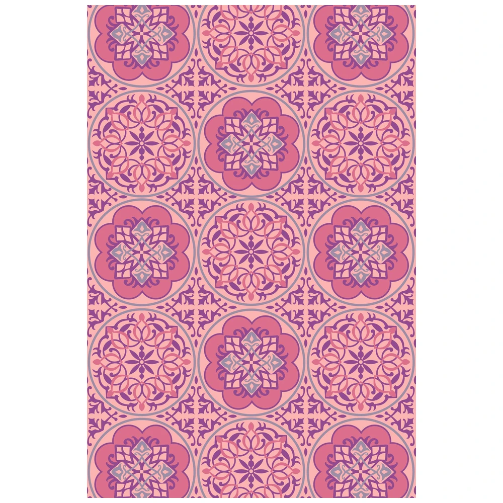 Blommie's Lifestyle Buitenkleed Paars/Zalm 150X210 Cm