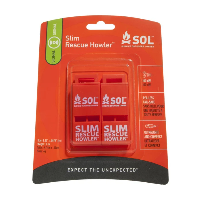 Sol Signaalfluit Slim Rescue Howler 2St