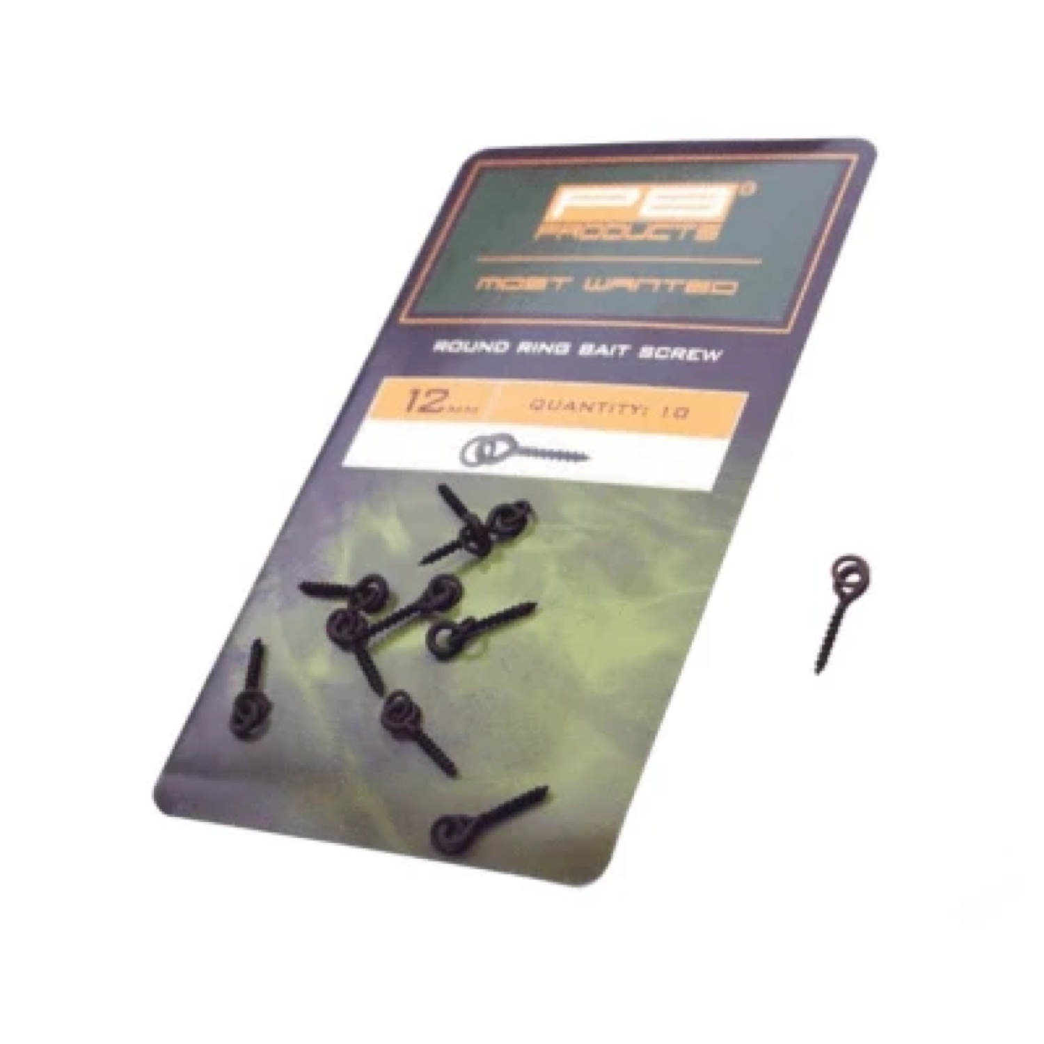 PB Products Round Ring Bait Screw 12Mm 10Pcs