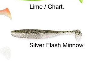 Keitech Shad Impact 3" Silver Flash Minnow 416T 10St