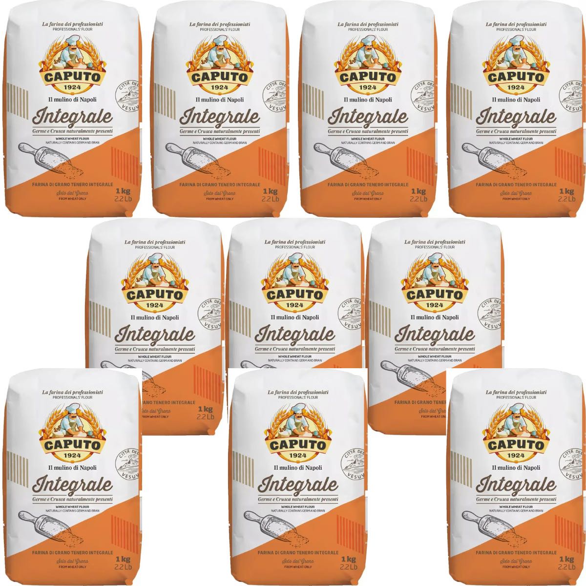 Caputo Integrale Volkorenmeel 10X 1Kg