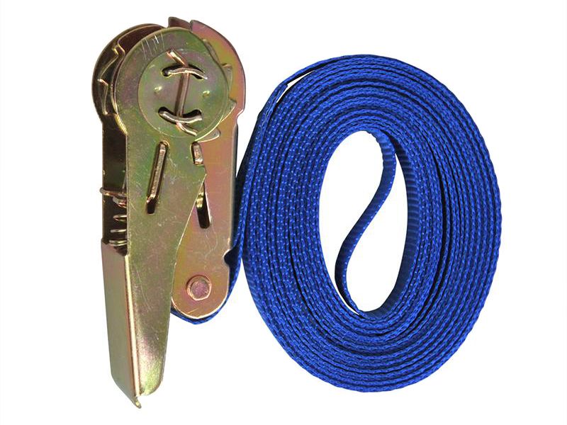 Proplus Spanband Blauw Met Ratel 5 Meter Proplus Spanband Blauw Met Ratel 5 Meter
