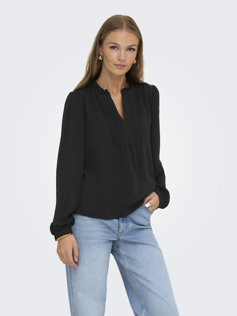 JDY Rachel Life L/S Pintuck Top Wvn Dames