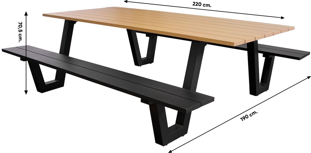 Sens-Line Lorenzo Picnicbench 220Cm Sens-Line Lorenzo Picnicbench 220Cm