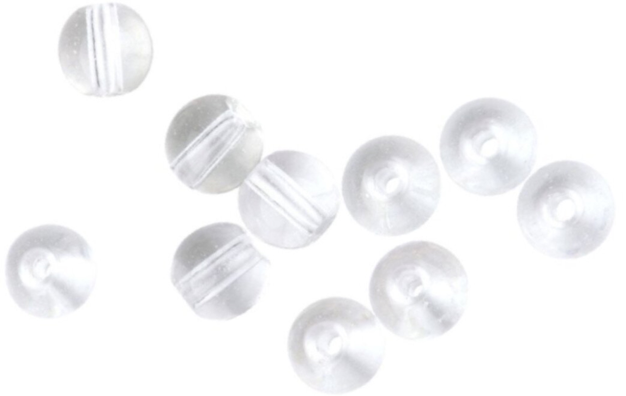 Spro Rnd Glass Beads Clear Diamond 4mm