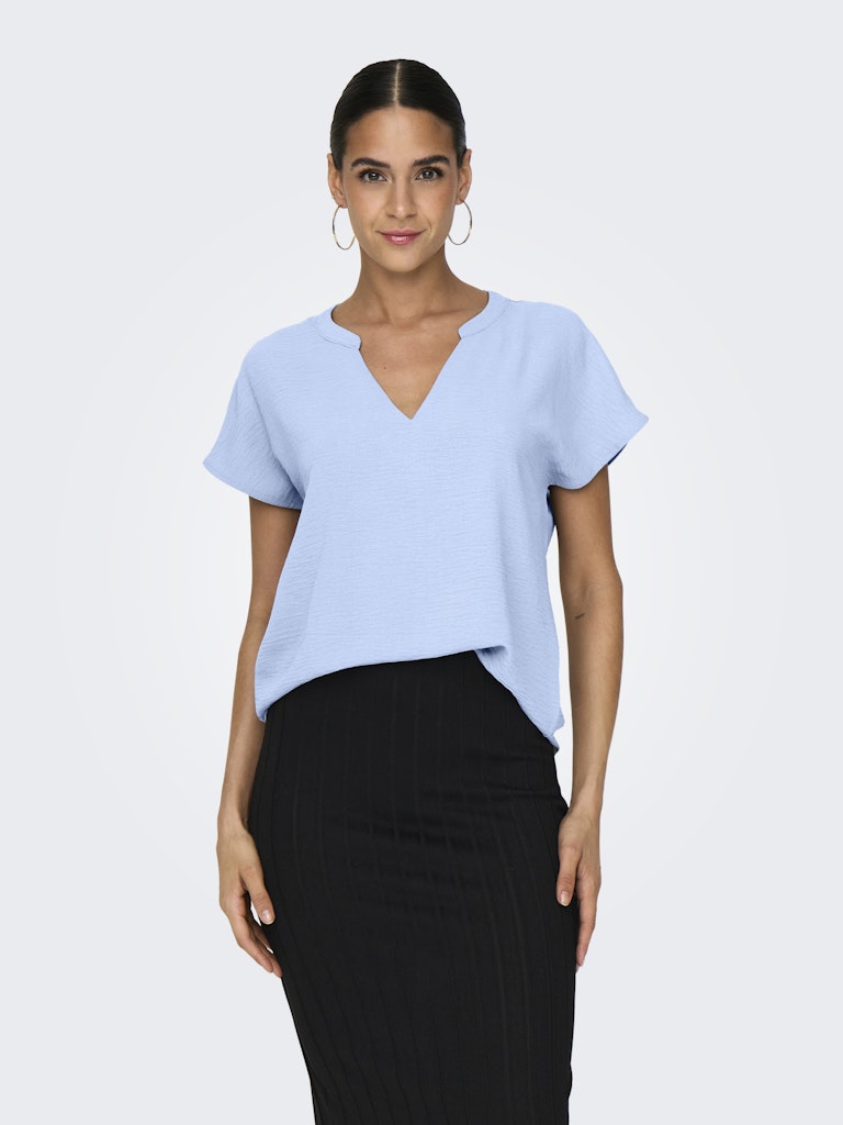 Jacqueline DE Yong Lion Life S/S Top Wvn Dames
