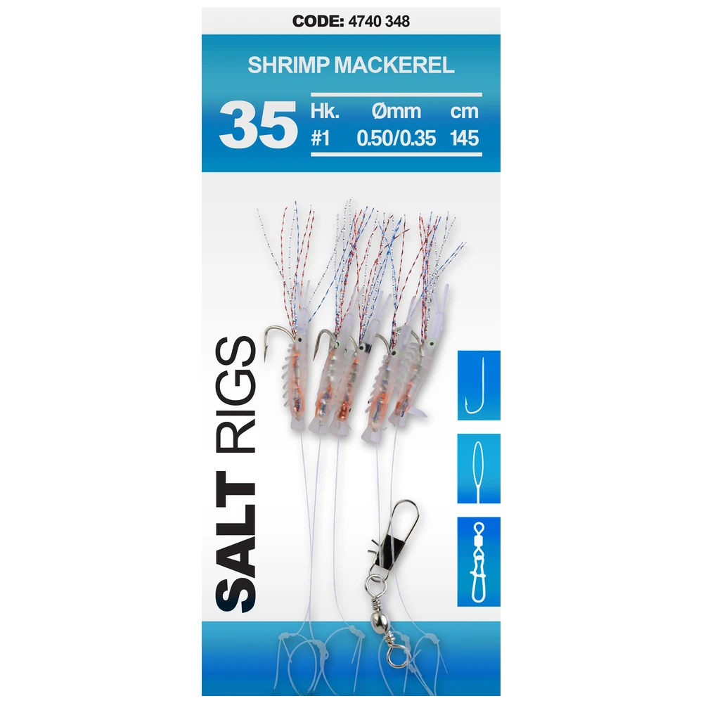 Spro Saltwater Salt Rigs Shrimp Mackerel #1 0.50/0.35Mm 145Cm