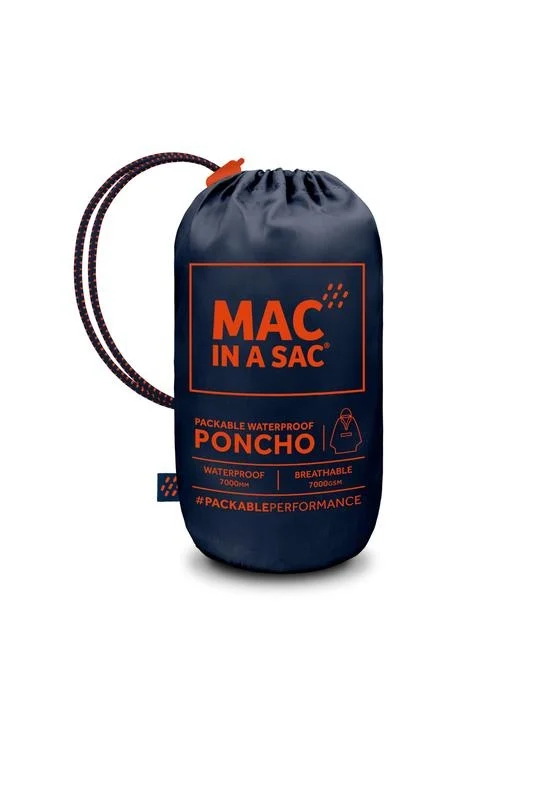 Mac in a Sac Poncho Navy Os