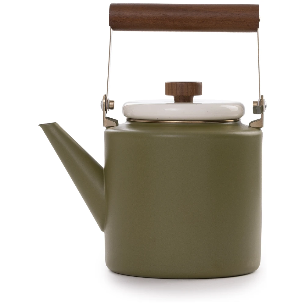 Barebones Enamel 2-Tone Kettle - Olive Drab