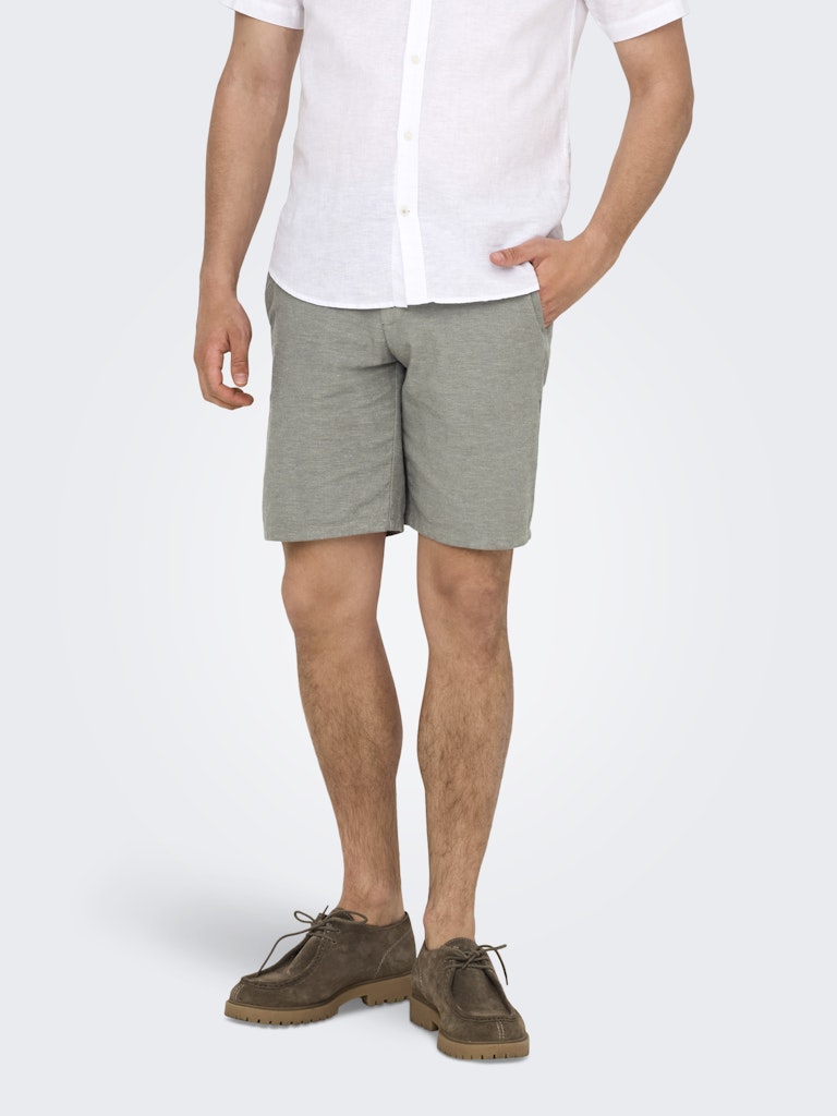 Only & Sons Mark 0011 Cotton Linen Shorts Heren