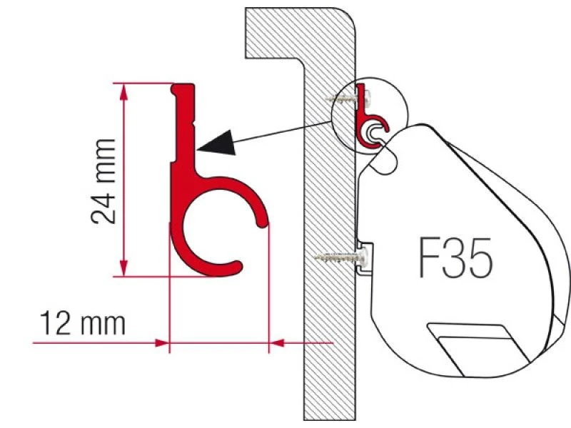 Fiamma Rail R 400 Cm