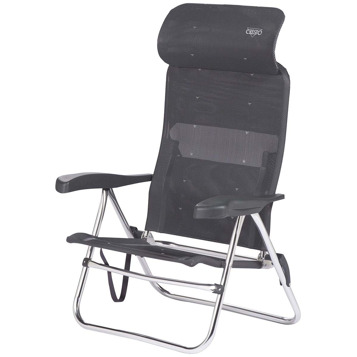 Crespo AL-205 Compact Dark Grey strandstoel