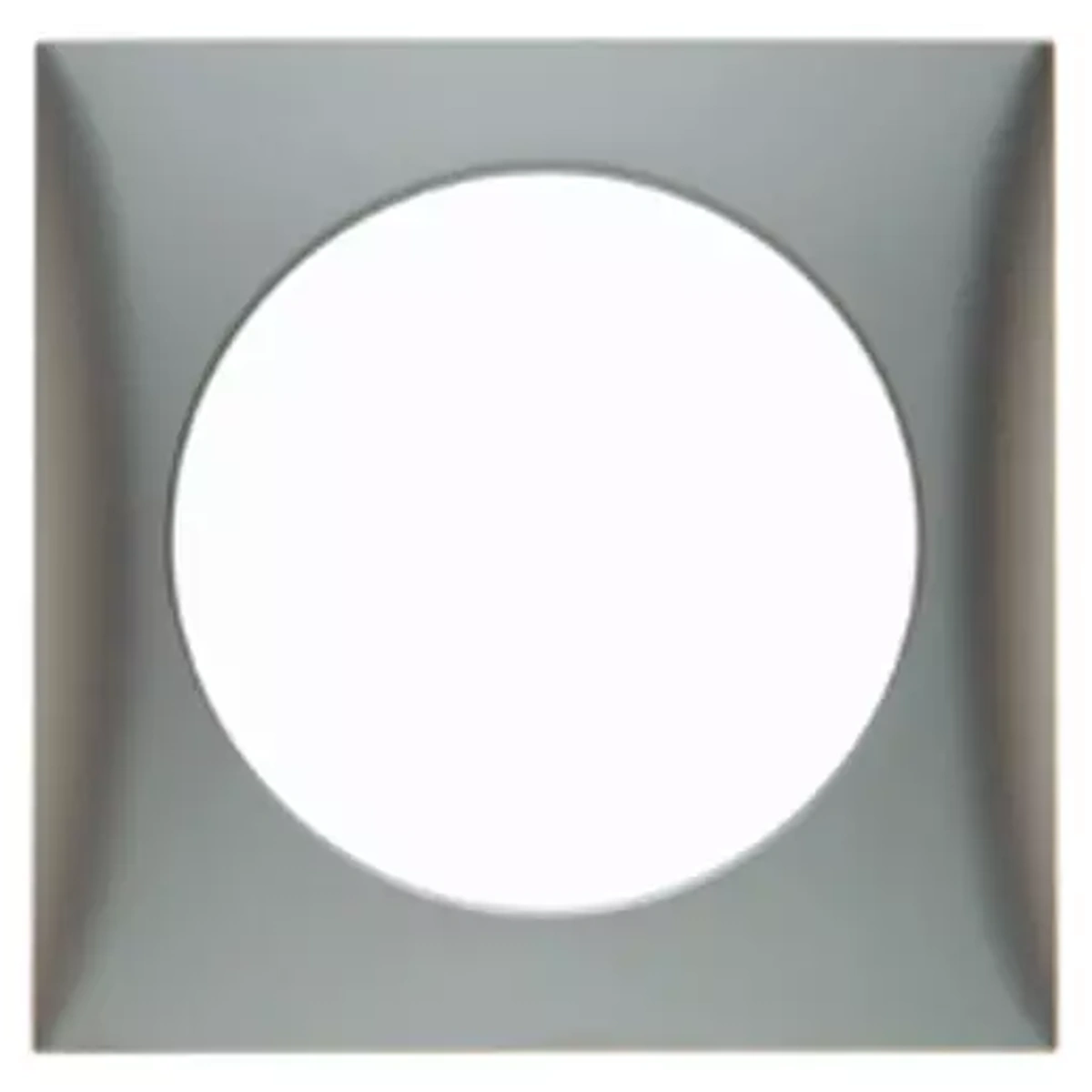 Berker Afdekraam Stainl. Steel Gelakt Enkel