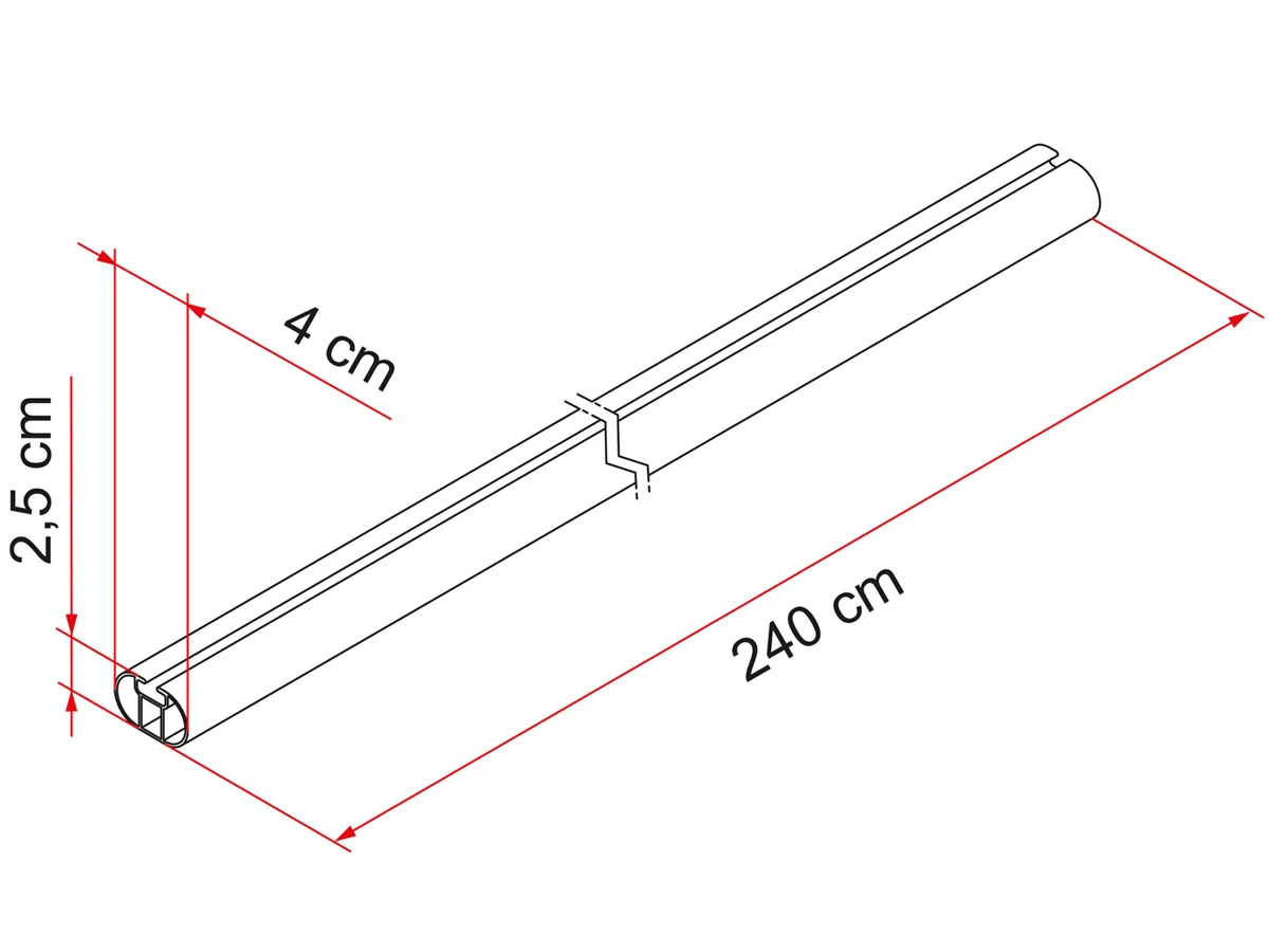Fiamma Fixing Bar Pro L Per Stuk