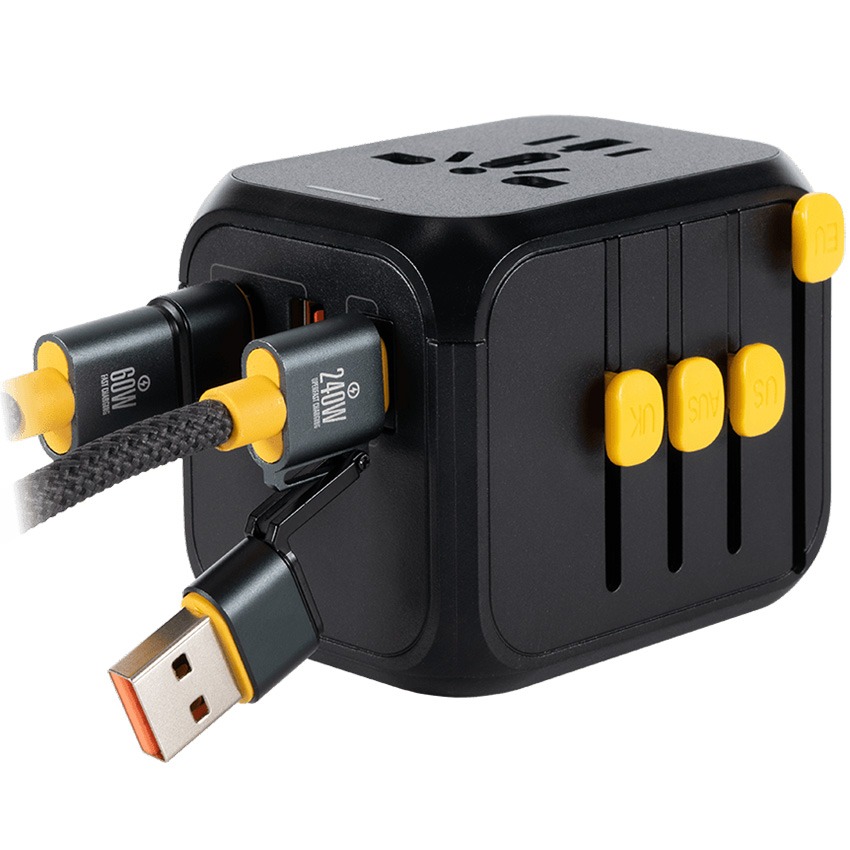 WakaWaka Travelcharger Wereldstekker met USB-C en USB-A