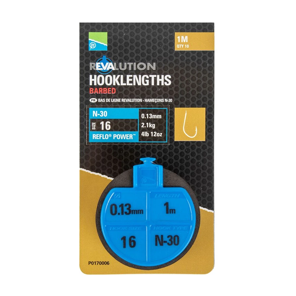 Preston Revalution Hooklengths N-30 Size 18