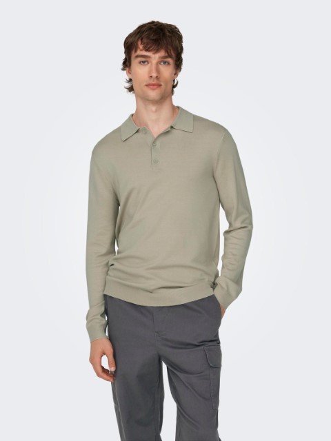Only & Sons Wyler Life Reg 14 Ls Polo Knit Heren