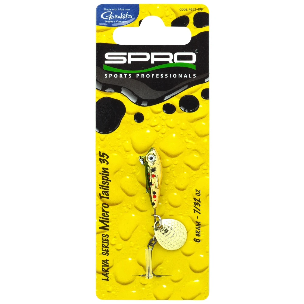 Spro Larva Micro Tailspin Brown Trout 6G