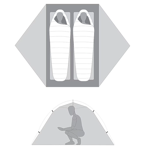 MSR Hubba Hubba Hd 2 Tent - Olive Night