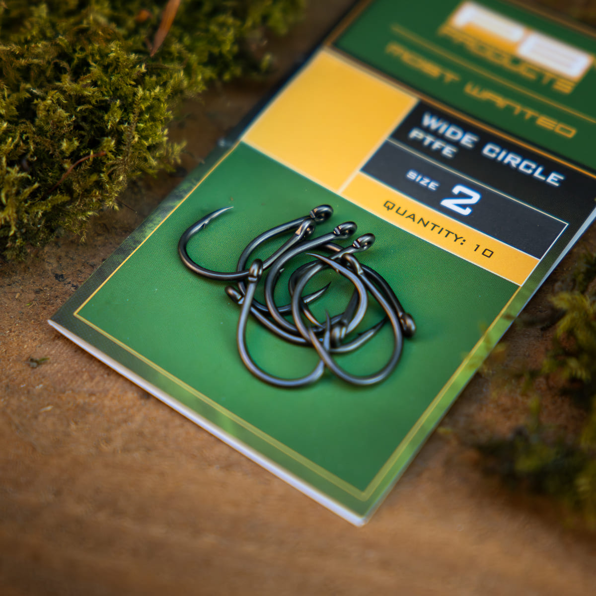 PB Products Wide Circle Hook Ptfe Size 2 10Pcs