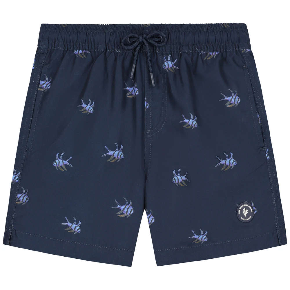 Shiwi Milo Swim Shorts 4 Inch Multi Fish Jongens
