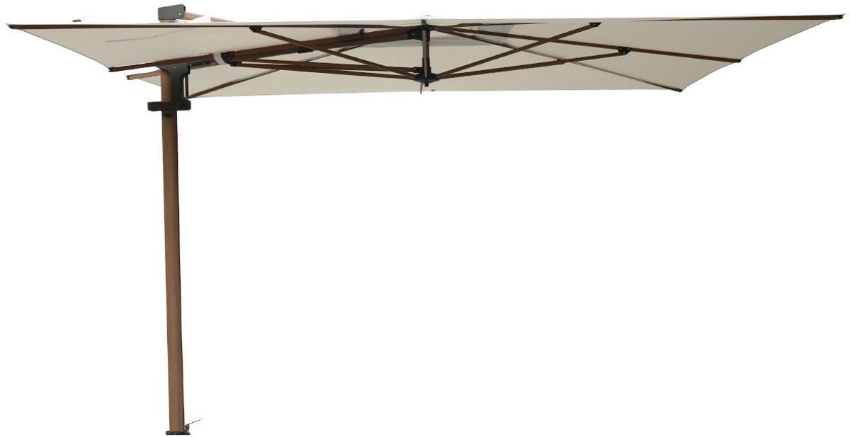 Madison Parasol Braga Teak 355X300 Olifin Mellow Champagne