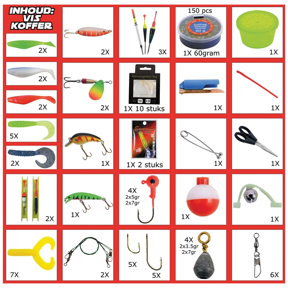 Albatros Viskoffer Gevuld 78 Delig