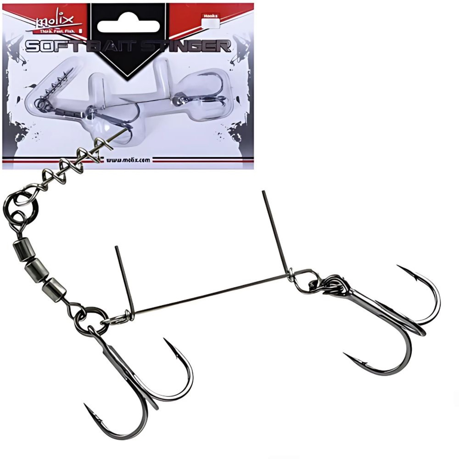 Molix Soft Bait Stinger - Tandem Treble Hook Size #3