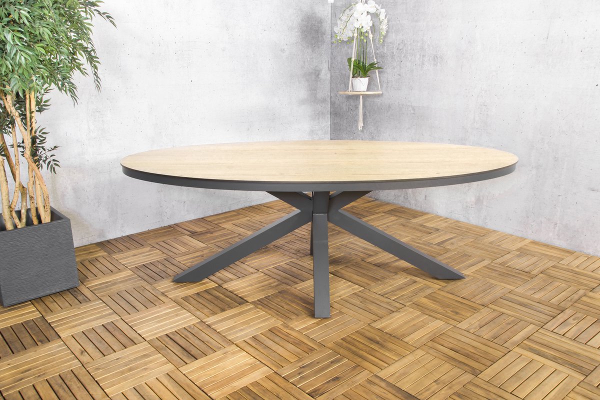 Sens-Line Brescia Oval Hpl Dining Table 220X115Cm Sens-Line Brescia Oval Hpl Dining Table 220X115Cm