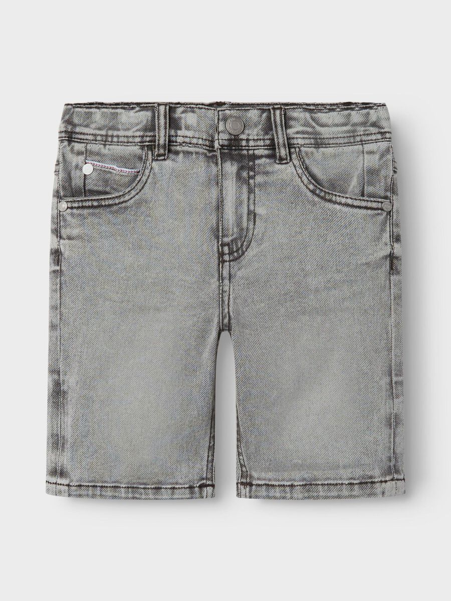 Name It Kids Theo Xsl Dnm L Shorts 1280-Gy Jongens