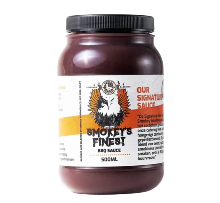 Smokey Goodness Smokey'S Finest Bbq Sauce 500Ml