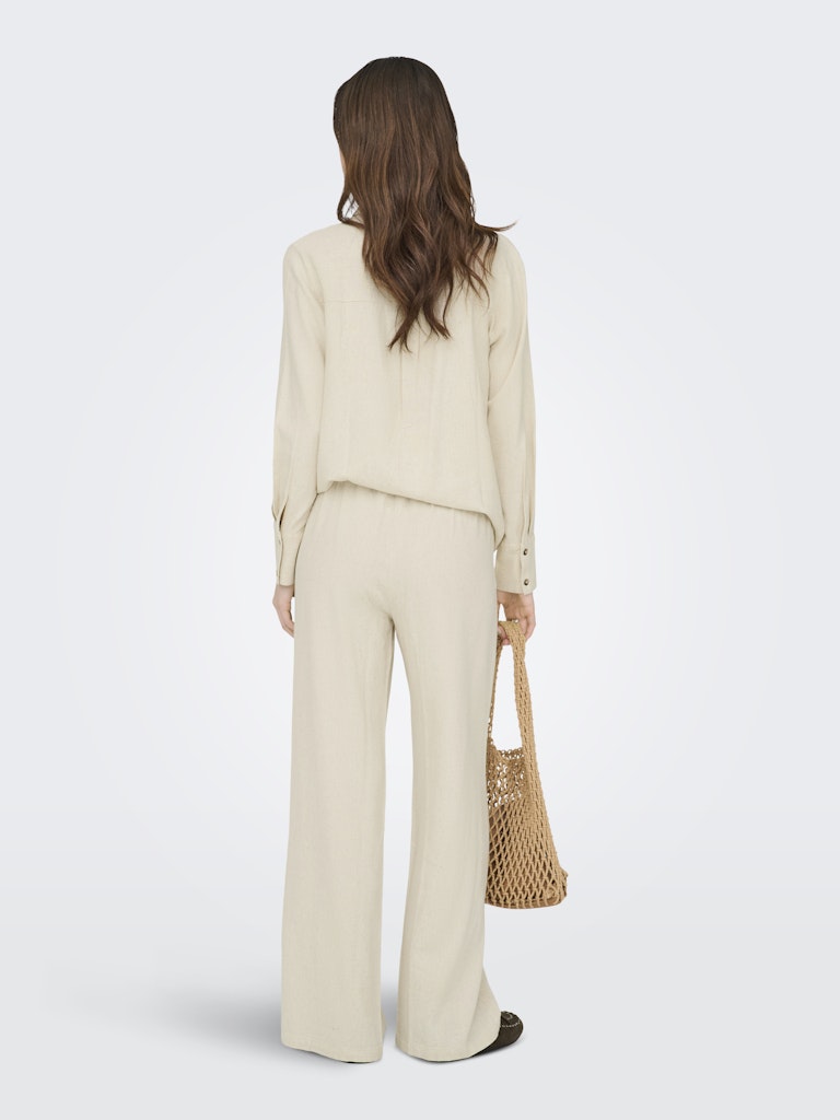 Jacqueline DE Yong Say HW Linen Wide Pant Wnd Dames