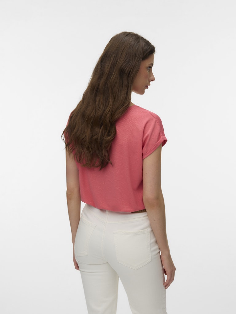 Vero Moda Lava Glitter SS Top Stripe LX Dames