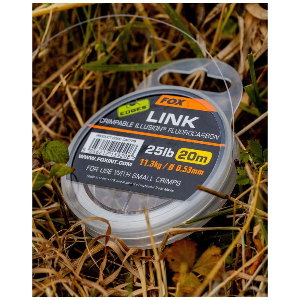Fox Edges Link Crimpable Fluorocarbon 25Lb 0.53MM