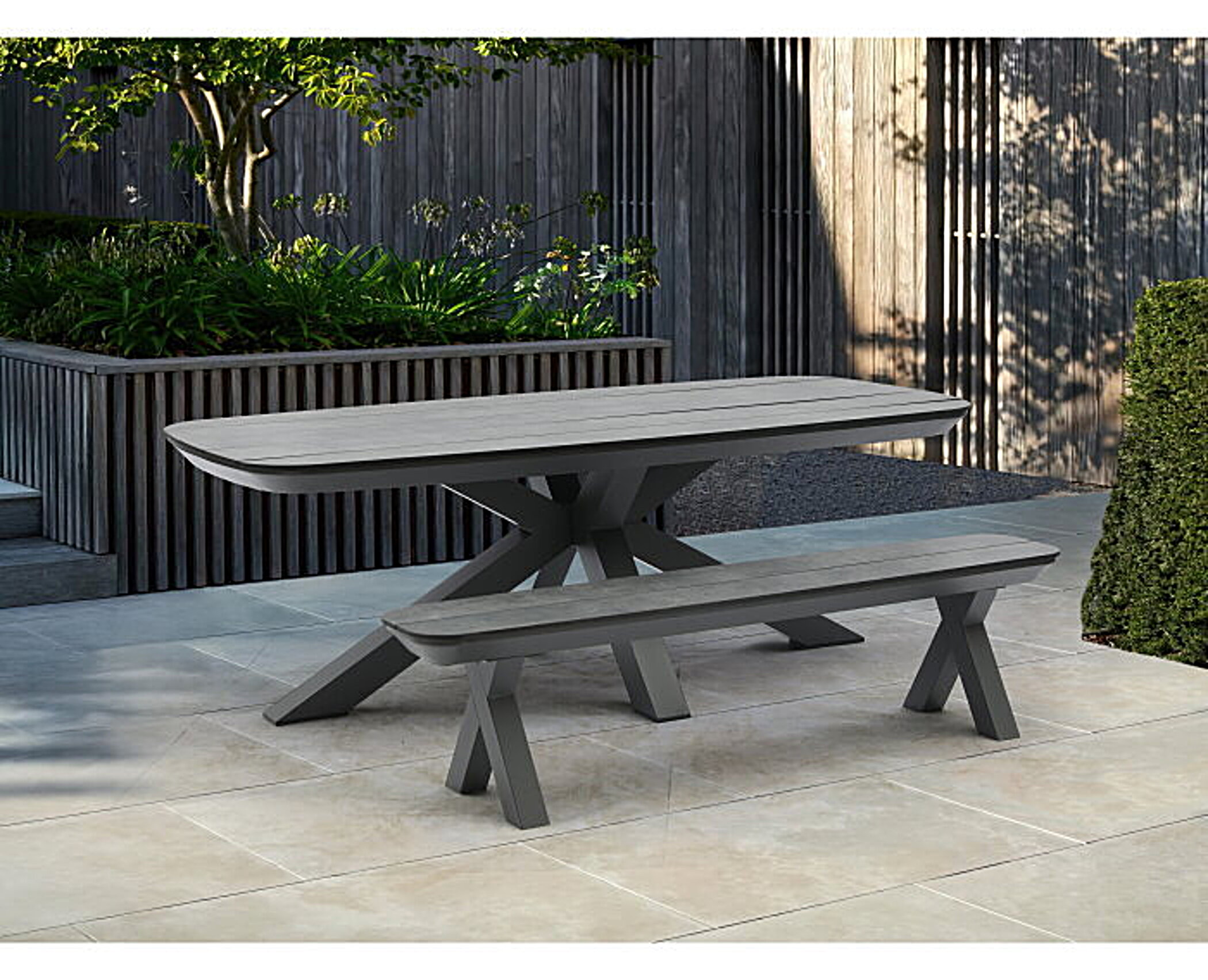 SenS-Line Bradford Hpl Tafel 220 cm Grijs