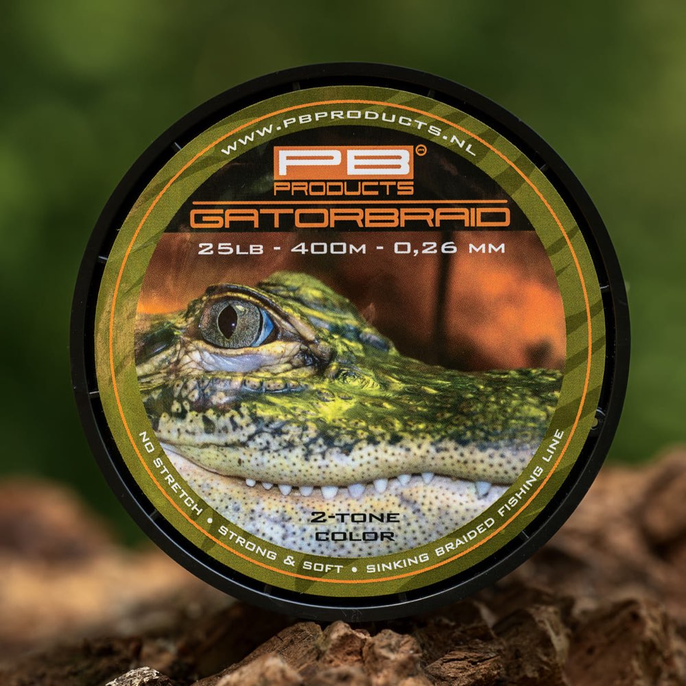 PB Products Gator Braid 0,26mm/25lb 400M 2-Tone
