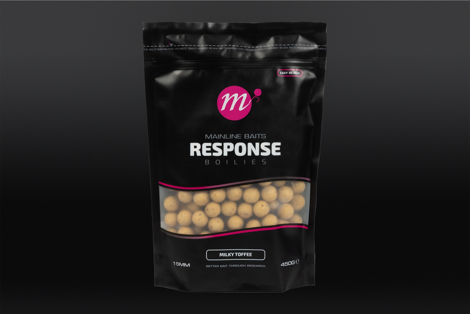 Mainline Baits Response Boilies Milky Toffee 15mm 450G
