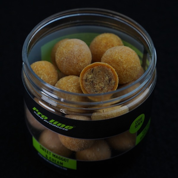 Pro Line Coated Hookbaits - Sweet Maggot & Cream Core 15Mm - 200Ml