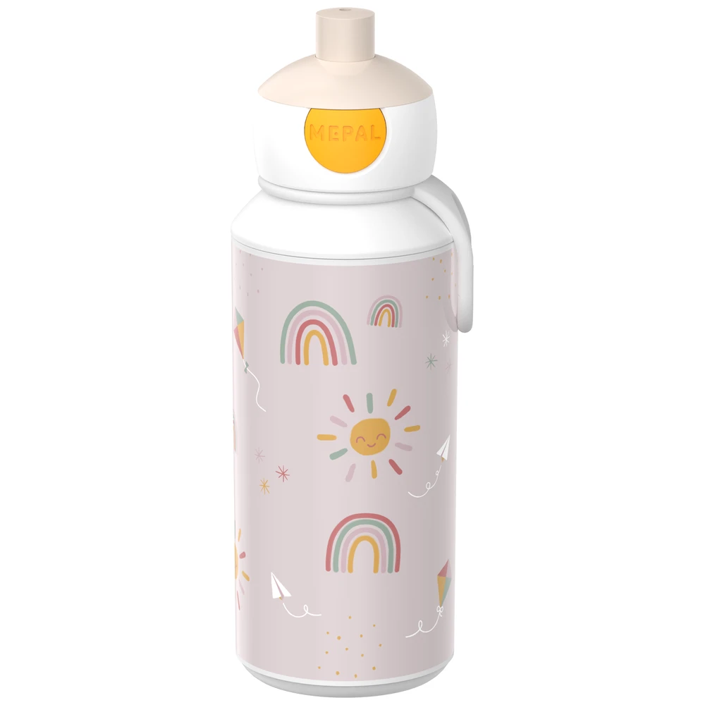 Mepal Drinkfles Pop-Up Campus 400 Ml - Sunshine & Rainbow