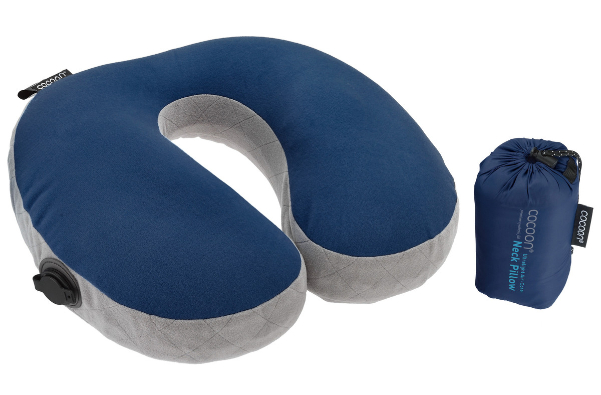 Cocoon U-Shaped Neck Pillow, Galaxy Blue / Grey