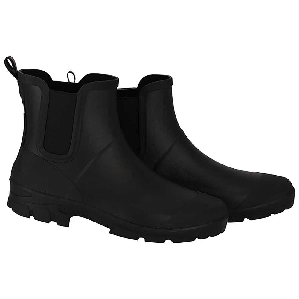 Angro XQ Men Rubber Low Rain Boots - Black - 43