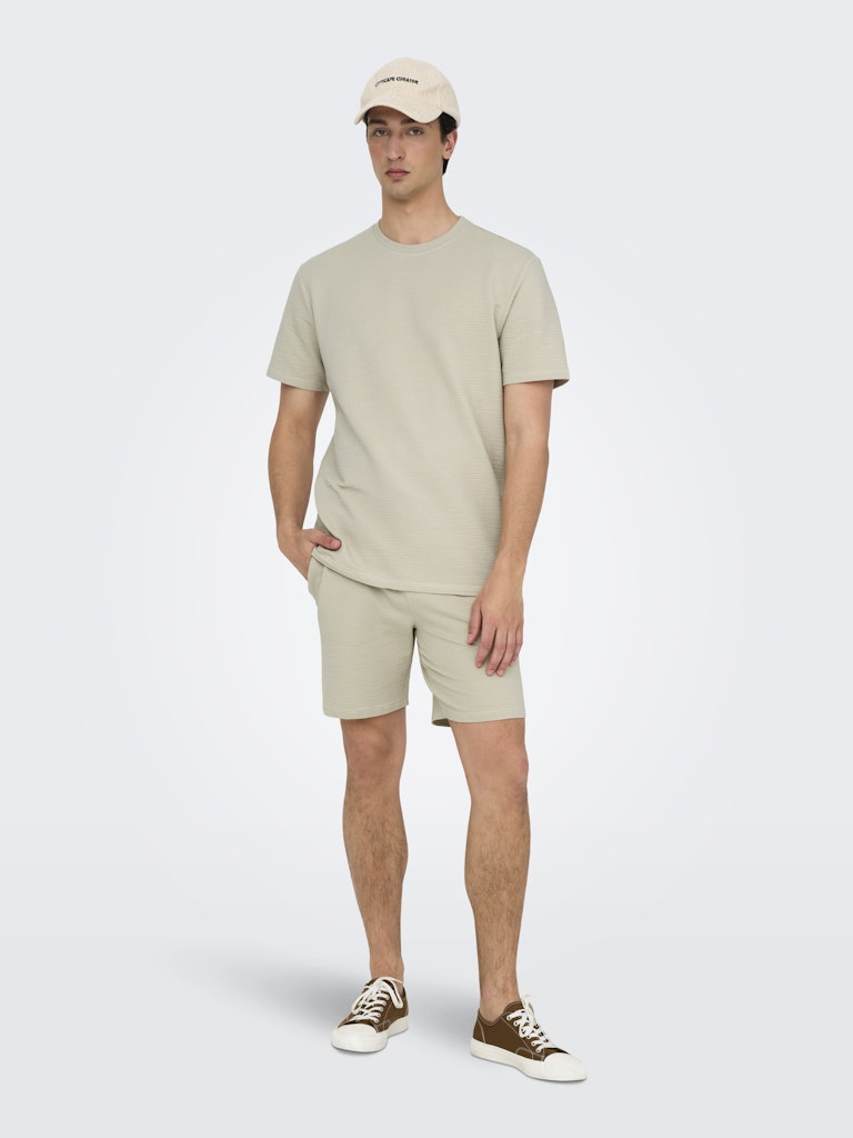 Only & Sons Kian Reg Seersucker Shorts Heren