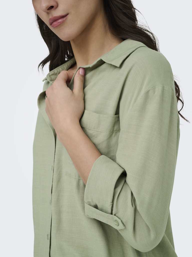 Jacqueline de Yong Caya Linen Loose L/S Shirt Dames