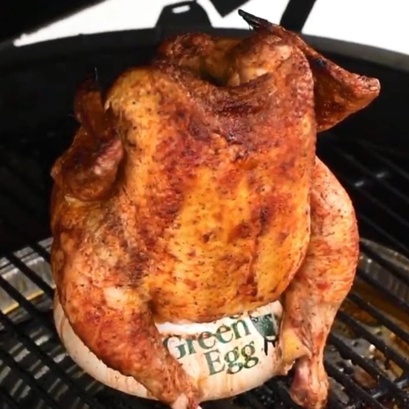 Big Green Egg Ceramic Chicken Sitter